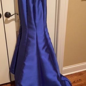 Madison James long blue dress with sequins, size 4